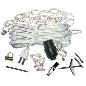 Atron Swag Light Kit - 12-ft Oval Chain - 15-ft Cord - 2 Swag Hooks - Hardware Included