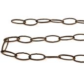 Oval Links Decorative Chain - 3' - Antique Brass