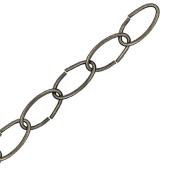 Atron Metal Oval Link Chain - Antique Brass - 11-Gauge - 12-ft L