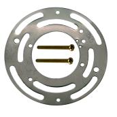 Traverse universelle ronde UB1 par Atron, 4 po x 4 po, métal, vis incluses