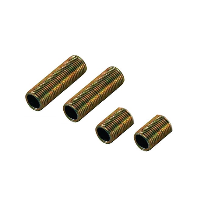 Atron Threaded Nipples - Metal - Zinc-Plated - 4 Per Pack - 1/2-in L ...