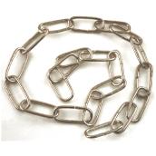 Oval Links Heavy Duty Decorative Chain - 3' - Chrome