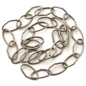 Oval Links Decorative Chain - 3' - Pewter