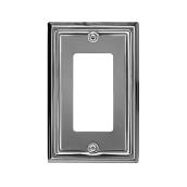 Atron 1-Gang 1-Pack Chrome Decorator Standard Wall Plate