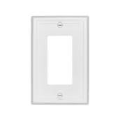 Single-Gang Wall Plate - "Estate" - White