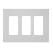Atron 3-Gang 1-Pack White Decorator Standard Wall Plate