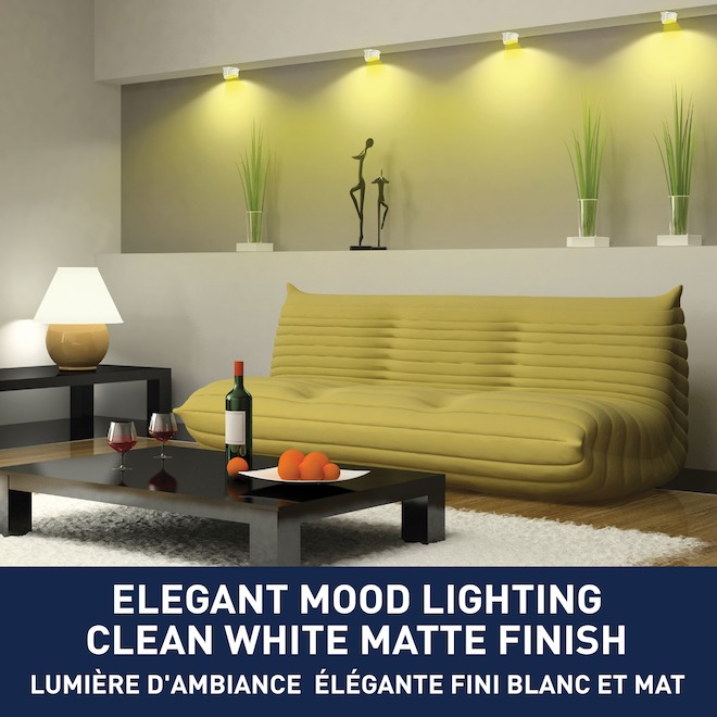 Bell + Howell 3-Pack 2.95-in Battery-Operated Colour-Changing Swivel LED Light Pucks