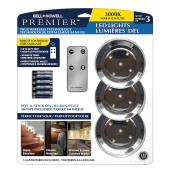Bell + Howell 3-Pack 3.54-in Battery-Operated LED Lights with Remote Control