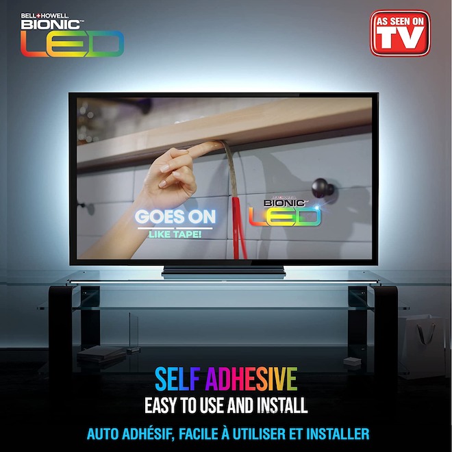 Bell + Howell Bionic 12-ft Colour-Changing LED Tape Light with USB Plug-In