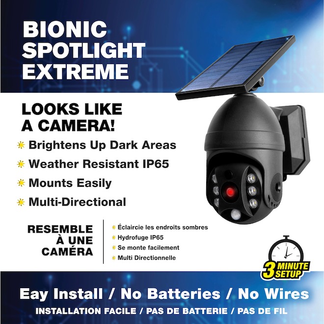Bell+Howell Bionic Spotlight Extreme LED Solar Motion Detecter