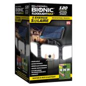 Éclairage de sécurité solaire par projecteur noir à DEL Bionic Bell + Howell 23 po à 3 têtes