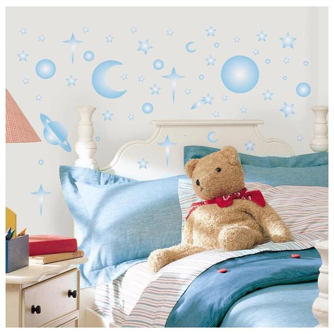 RoomMates Celestial Stars & Planets Glow in the Dark Wall Decals