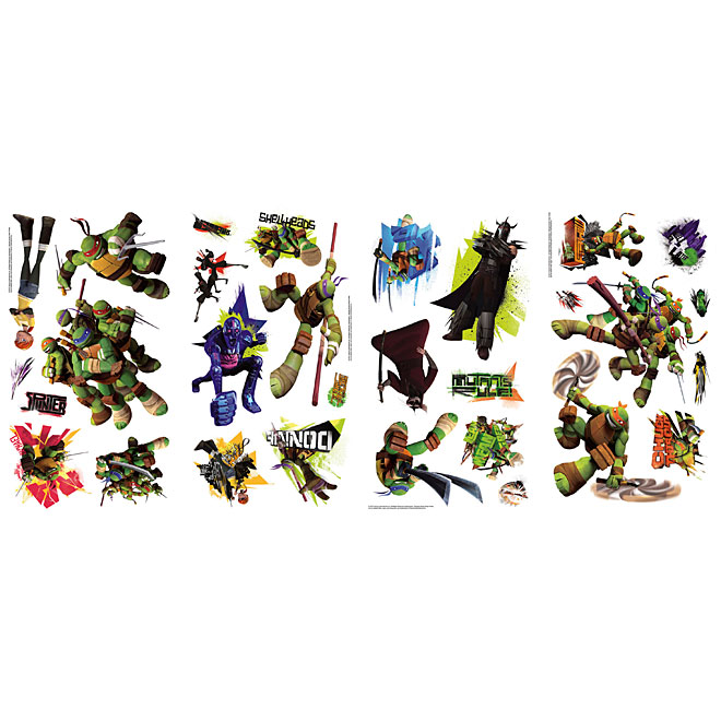 York L And Stick Wall Decals Teenage Mutant Ninja Turtles Rmk2246scs Rona - Teenage Mutant Ninja Turtles Wall Decal