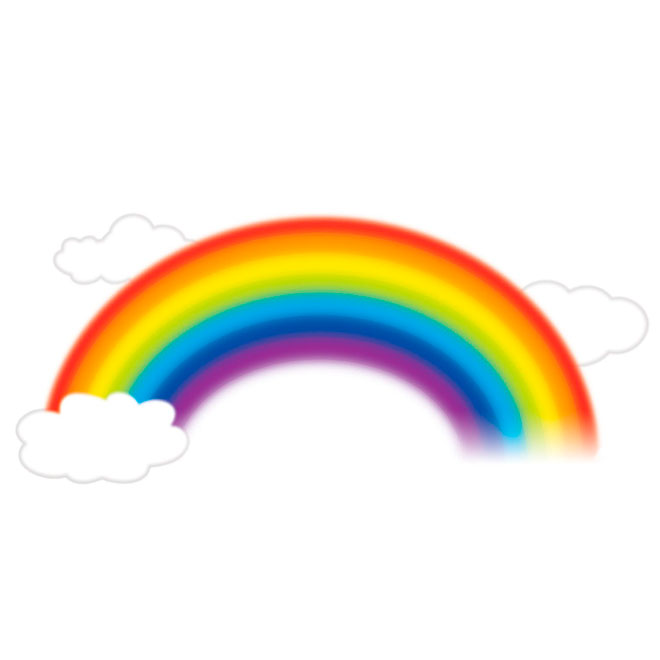 York Peel and Stick Giant Wall Decals - Over the Rainbow - Removable - 42-in W x 22-in H