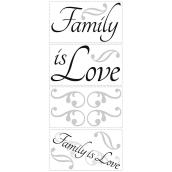 Appliqué mural autocollant «Family Is Love»