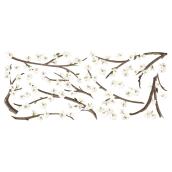 RoomMates White Blossom Branch Wall Decals