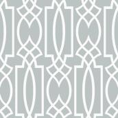 York Wallcoverings Wallpaper Geometric Motif 56 sq.ft. Grey/White