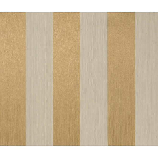 York Wallcoverings Wallpaper - Stripes - 56 pi² - Gold