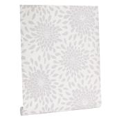 York Wallcoverings Flower Patterns Wallpaper - White - Pre-Pasted - 20.5-in W x 33-in L