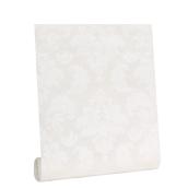 Paintable Wallpaper - Damask Motif - 56 sq.ft. - White