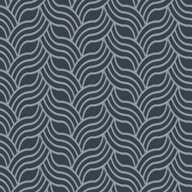 Wallpaper - Geometric Patterns - 56 sq.ft. - Charcoal