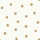 RoomMates Dots Gold Peel and Stick Wallpaper - 28.2 sq.ft.
