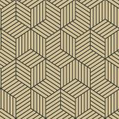 Wallpaper - Hexagon - Beige - 28 sq. ft.