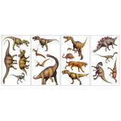 RoomMates Dinosaur Wall Decals for Kids Peel and Stick 16-Pieces