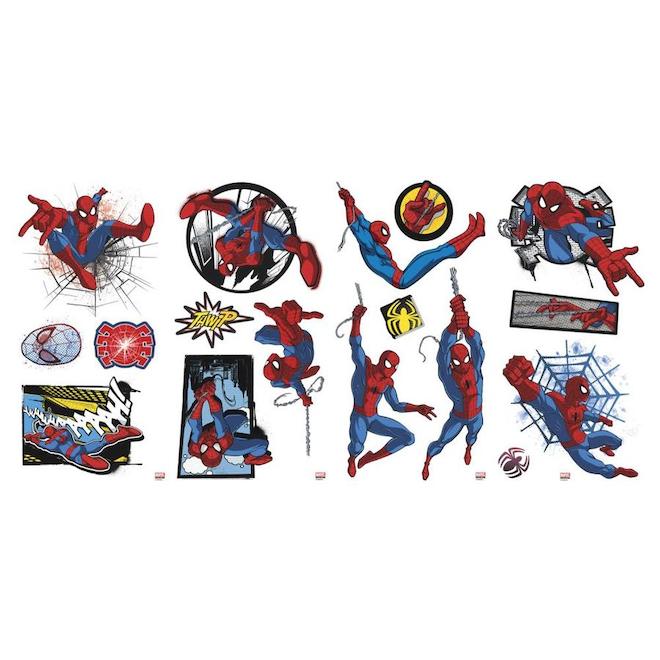 Autocollants Spiderman - Paquet de 50 - Marvel - Autocollants en vinyle de  haute