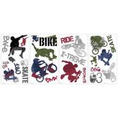 RoomMates Extreme Sports Wall Decals Peel & Stick 25-Piece