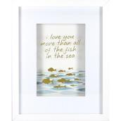 LINDEN AVE Fish in the Sea Wall Decor 8-in x 10-in