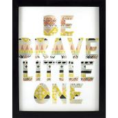 LINDEN AVE Be Brave Wall Decor 8-in x 10-in