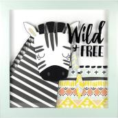 LINDEN AVE Wild and Free Wall Decor 12-in x 12-in