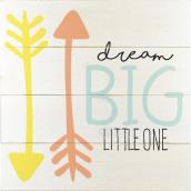 LINDEN AVE Dream Big Wall Decor 12-in x 12-in