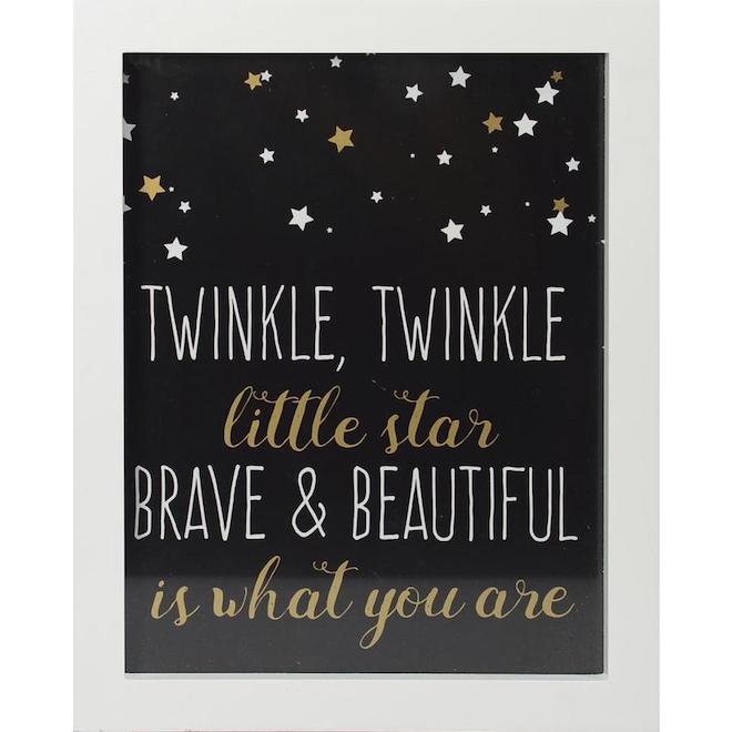 LINDEN AVE Twinkle, Twinkle Wall Decor 8-in x 10-in