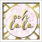 LINDEN AVE Ooh La La Wall Decor 10-in x 10-in