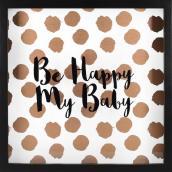 LINDEN AVE Be Happy My Baby Wall Decor 10-in x 10-in