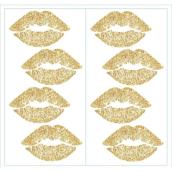 RoomMates Glittered Lips Wall Decals Peel & Stick 8-Piece