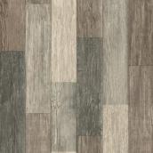 Weathered Wood Plank Wallpaper - Brown - 20.5" x 16.5'