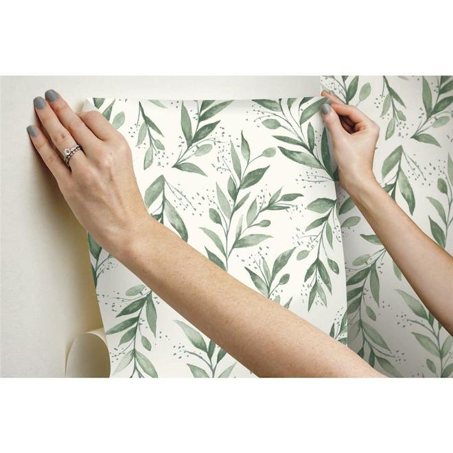 Olive Leaf Peel and Stick Wallpaper Floral Wallpaper 177x787Modern Removable  Wallpaper Peel and Stick Floral Contact Paper Decorative Self Adhesive  Watercolor Leaf Wall Paper Home Decor Vinyl Film  Amazonin Home  Improvement