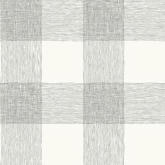 Papier peint York Wallcoverings motif à carreaux noir et blanc 56 pi ca