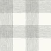 York Wallcoverings Magnolia Home Common Thread Wallpaper 56 sq.ft. Black and White
