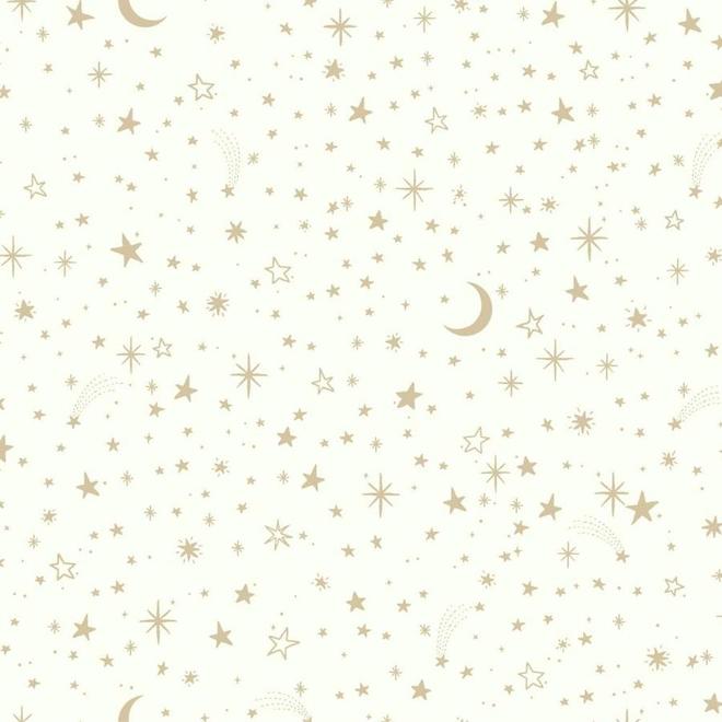 RoomMates Wallpaper 28.18-sq ft Twinkle Star Gold Peel and Stick