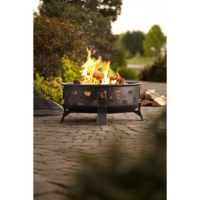 Fire Pit Antique Steel Wood Burning, Garden Treasures Fire Pit 0574460