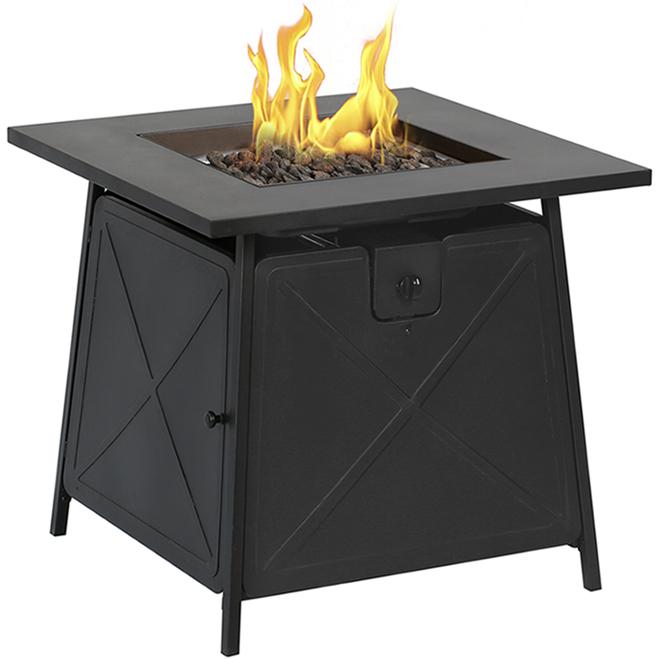 Bali Outdoor Fire Pit Black Steel, Countryside 48 In Gray Fire Pit Kitchen