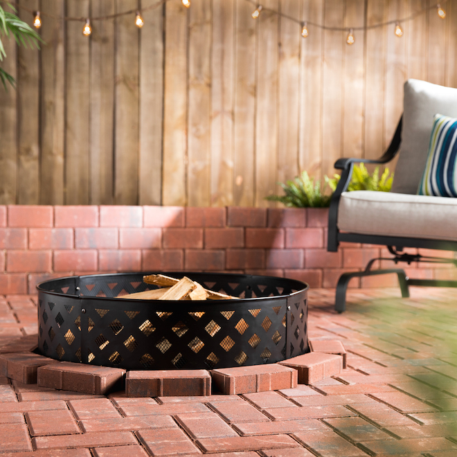 Style Selections 30-in Outdoor Lattice Fire Ring