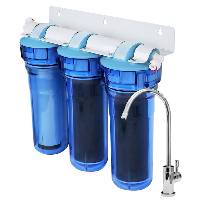 Filtre à Eau Par Gravité En Inox 304 - 6 Litres, 2 Cartouches, Robinet Inox - Finition Miroir Ou Mate - Sans électricité