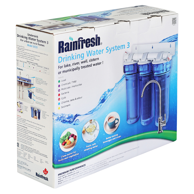 Rainfresh Carbon block Under Sink Water Purifier System UCS3 | RONA