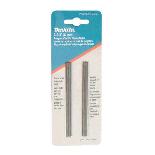 Makita Planer Blade Carbide Double Edge - 2/pkg, 8.9 cm