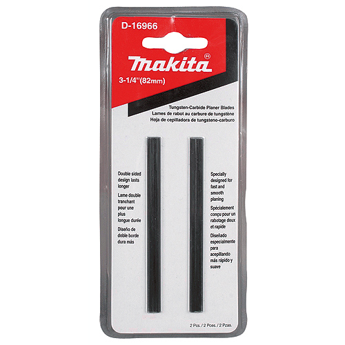 Makita Planer Blade Carbide Double Edge - 2/pkg, 8.9 cm